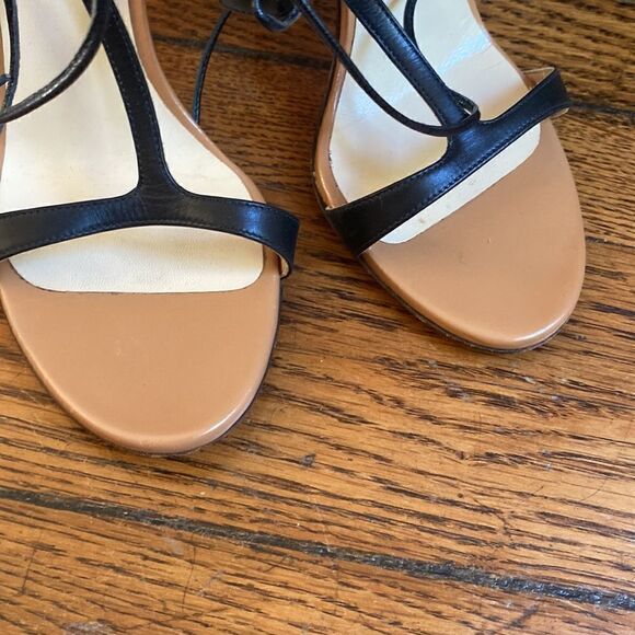Francesco Russo high heel sandal beige and black size 35 - Picture 3 of 12
